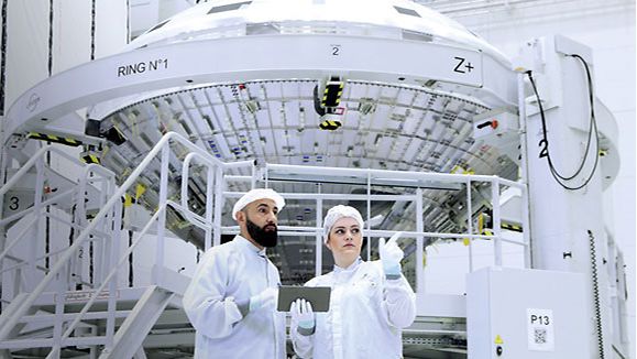 Rocket manufacturer ArianeGroup opened its new production facility, the Ariane Center, in Bremen.