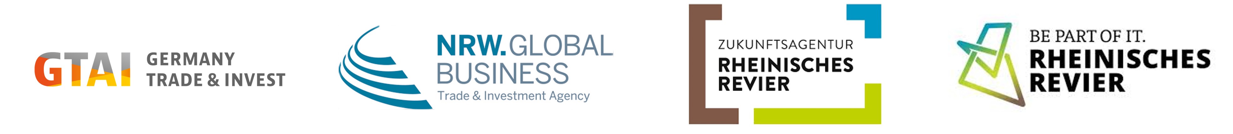 Partnerlogos Hydrogen Investors Tour Inbound: GTAI | NRW.Global Business | ZA Rheinisches Revier | Rheinisches Revier | © GTAI | Germany Works | NRW.Global | ZA Rheinisches Revier | Saxony Trade & Invest | LEG Thürinen | WFBB Partnerlogos Hydrogen Investors Tour Inbound: GTAI | Germany Works | NRW.Global Business | ZA Rheinisches Revier | Economic Development Agency Brandenburg | NRW.Global Business | Saxony Trade & Invest | LEG Thüringen