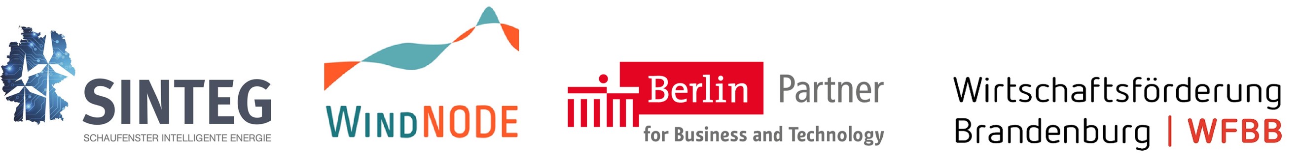 Our Partners: Berlin Partner, SINTEC, WindNode, Wirtschaftsförderung Brandenburg | © Berlin Partner, SINTEC, WindNode, Wirtschaftsförderung Brandenburg Our Partners: Berlin Partner, SINTEC, WindNode, Wirtschaftsförderung Brandenburg