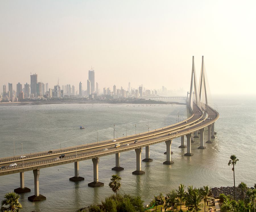 Bandra Worli Seeverbindung in Mumbai, Indien