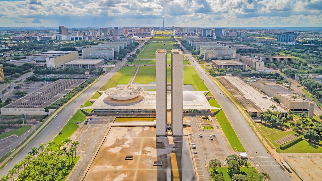  Congresso Nacional National Congress Brasília Praça dos 3 Poderes Eixo Monumental Asa Norte Asa Sul Brasilia Brasil Brazil Plano Piloto