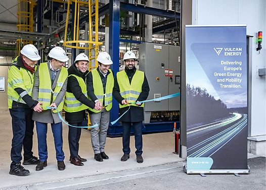 The opening ceremony of Vulcan Energy’s first downstream Central Lithium Electrolysis Optimisation Plant (CLEOP) at Park Höchst near Frankfurt. The plant is expected to be fully operational by the end of 2025. | © Uli Deck