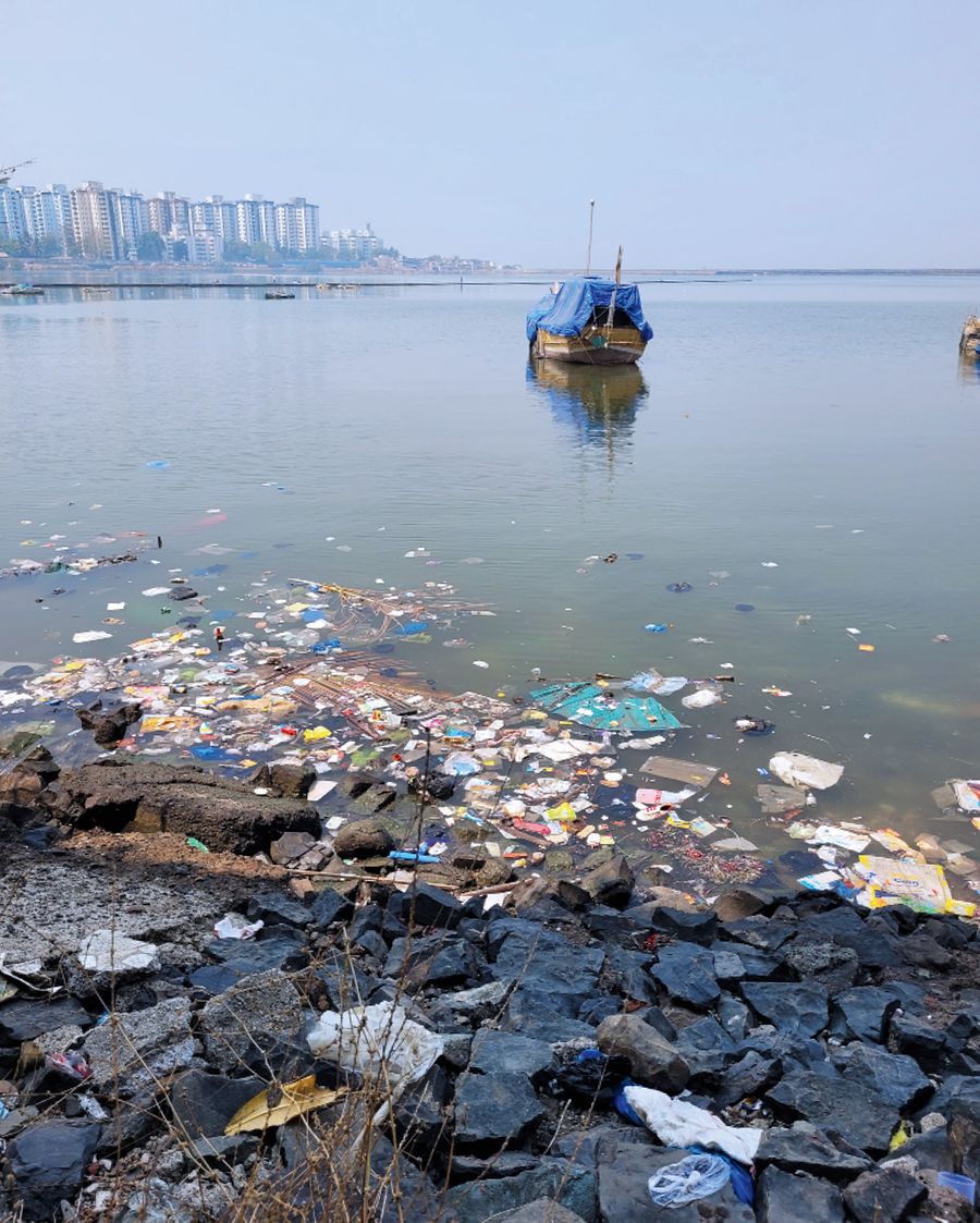 Plastikmüll in Mumbai | © GTAI/Florian Wenke Zwischen neun und zehn Millionen Tonnen Plastikmüll fallen jährlich in Indien an. Pro Tag sollen es rund 26.000 Tonnen sein.