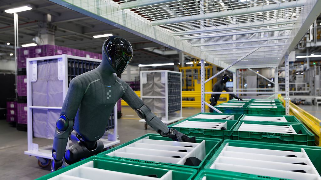 "Kollege Figure 03": humanoider Roboter im BMW Group Werk Spartanburg, S.C.