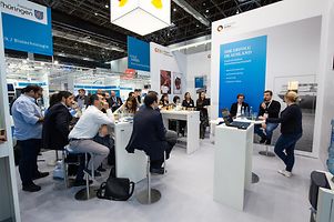 Panel discussion with Dr. Hanne Horvath I Founder & VP Business Development I Geton; Thomas Goijarts I Co-founder & CEO I Caro Health and Lina Behrens | Managing Director | Flying Health @ GTAI session "Germany's Digital Healthcare Market" (from left to right).