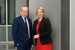 Geschäftsführung von Germany Trade & Invest: Julia Braune und Dr. Robert Hermann