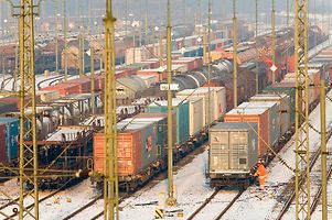 Logistics port of Hamburg