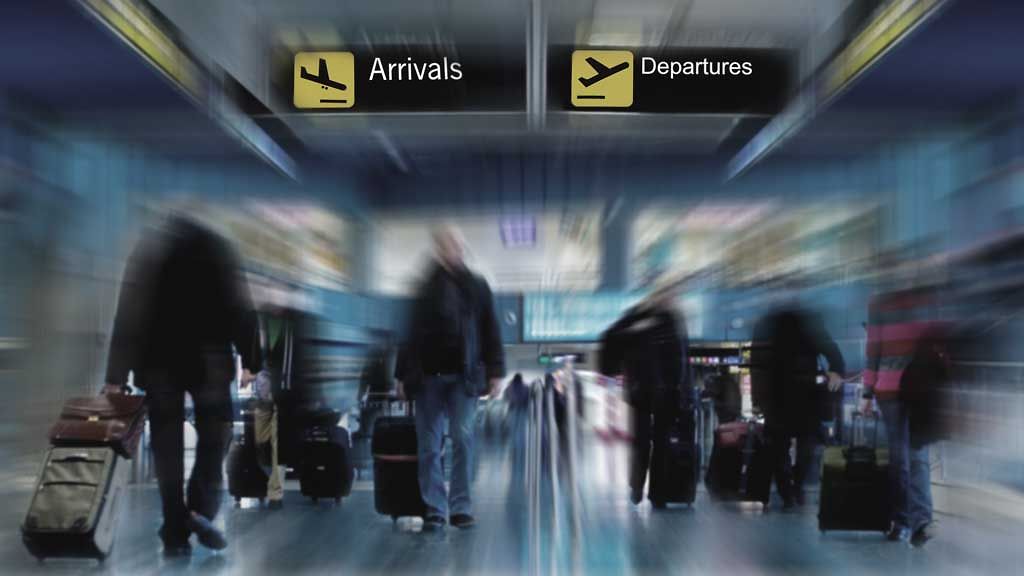Airport Arrival/Departure Signs