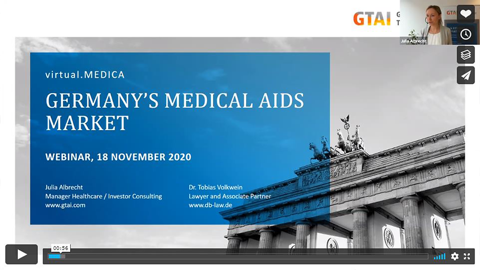 Webinar: Germanys Medical Aids Market (“Hilfsmittel”) @ Medica 2020