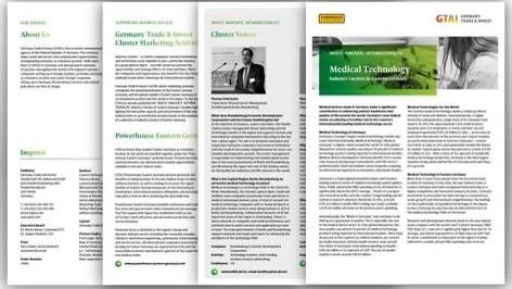 Fact Sheet: Medical Technology: Industry Clusters in Eastern Germany