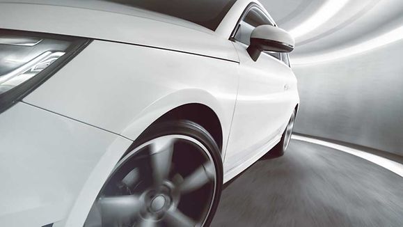 Sportscar in Tunnel