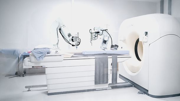 Medical robot of x-ray machines hospital computer, medizinischer Roboter, Roentgengeraet, Krankenhaus