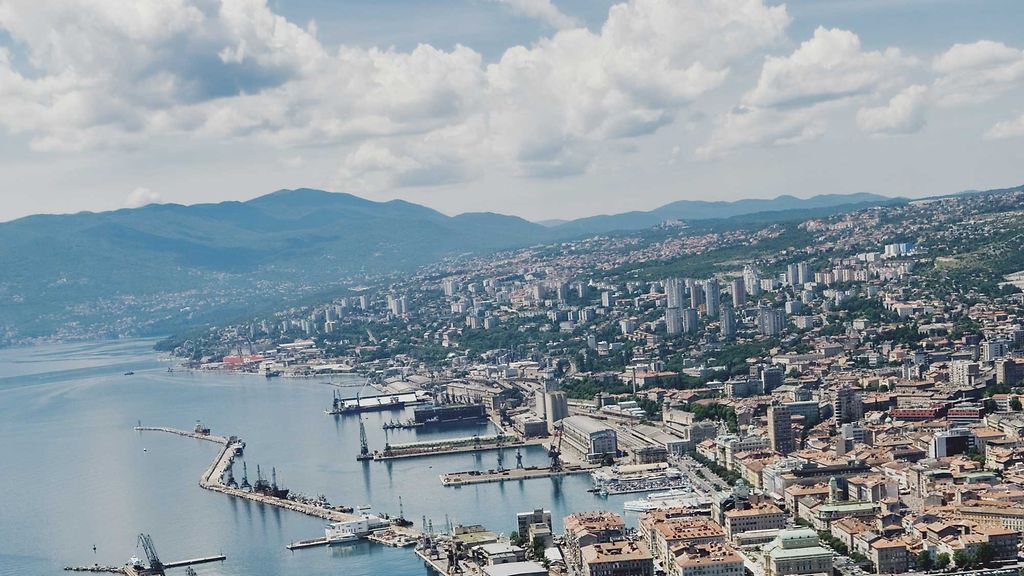 Luftbild von Rijeka, Kroatien