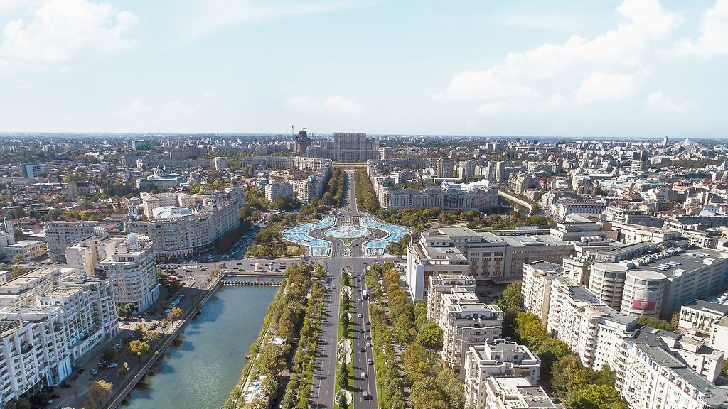 Luftbild von Bukarest