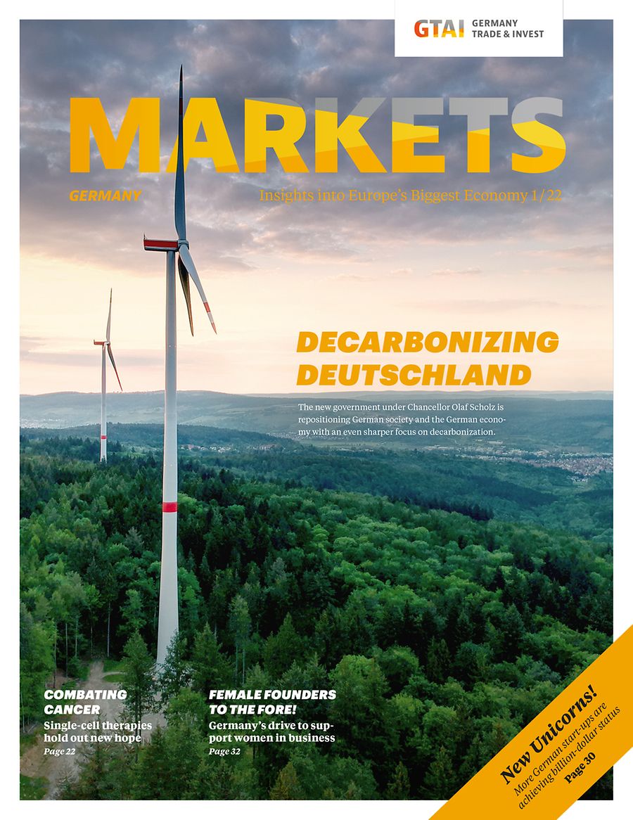 Cover Markets Germany 1/22 | © GTAI/KammanRossi Cover Markets Germany 1/22