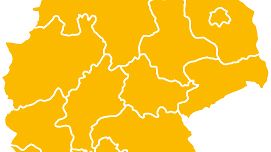 Deutschlandkarte mit roter Markierung auf Mecklenburg-Vorpommern