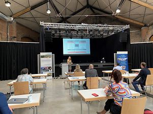 Präsentation des MoWiN.net-Cluster im Bahnhof Bebra
