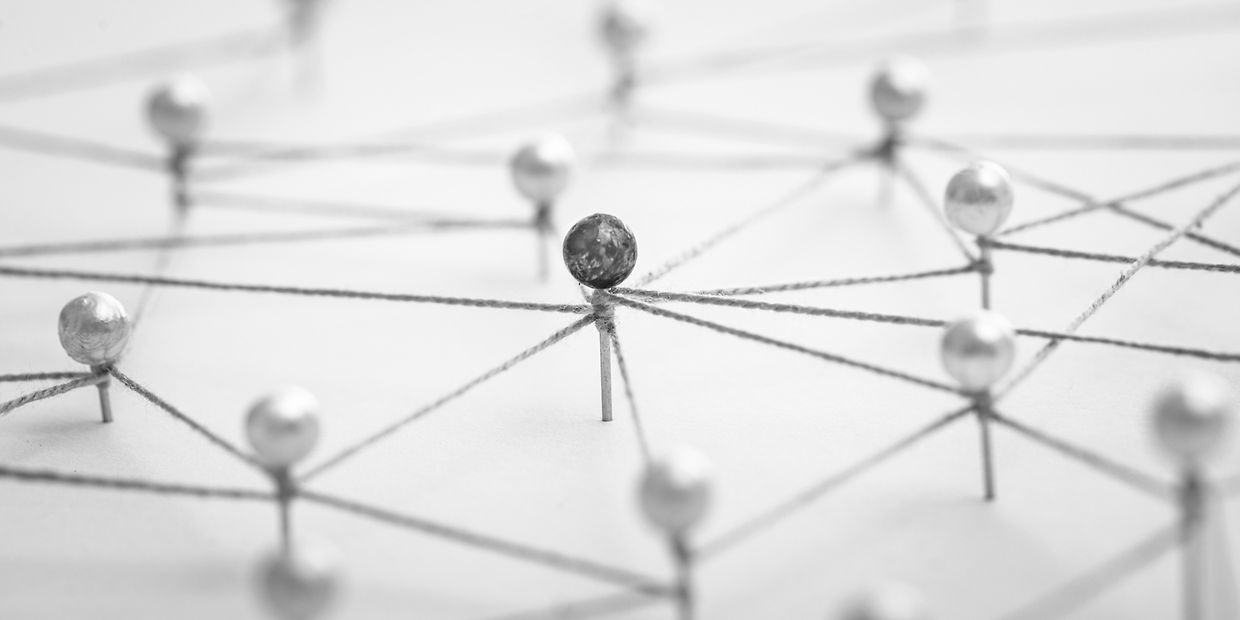 Linking entities. Networking, social media, SNS, internet communication connect concept. Teamwork, network and community abstract.